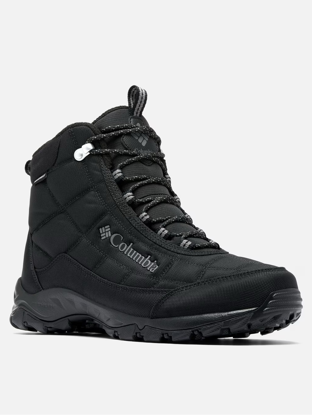 Columbia Men’s Black Quilted Lace-Up Hiking or Winter Boot size 10